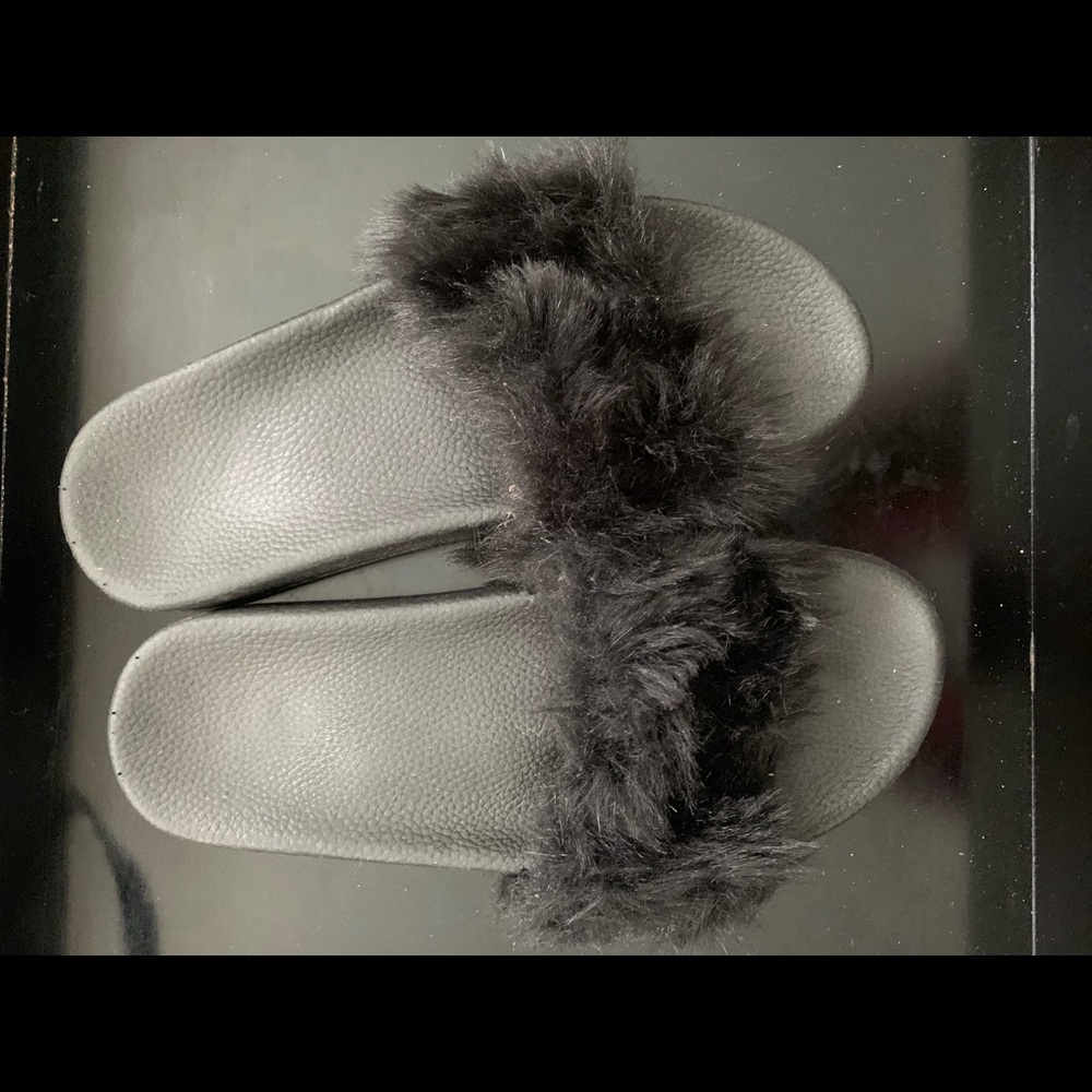 Black fur slides